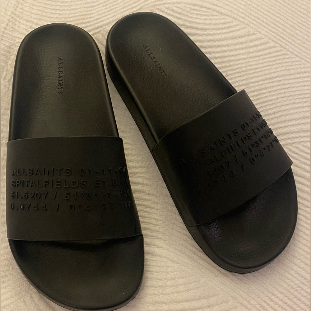 All Saints Slides Womens Size 7